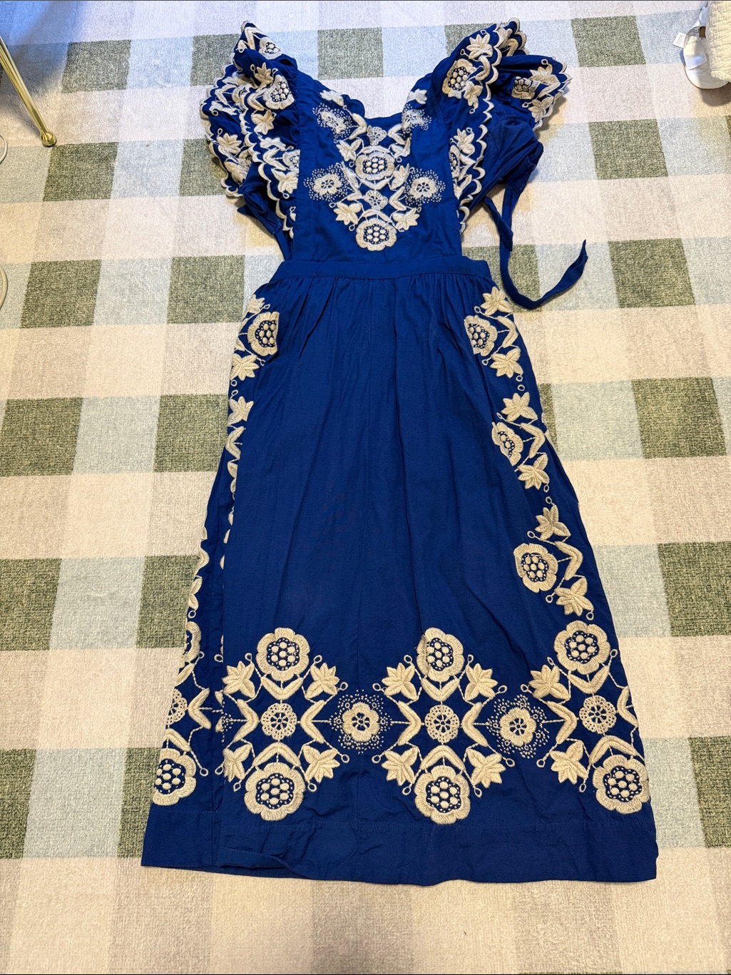 Sea New York Manuela Embroidered Apron Dress